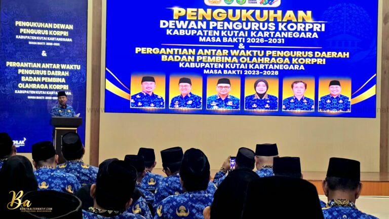 Pengurus Korpri Kukar Masa Bakti 2026–2031 Resmi Dikukuhkan